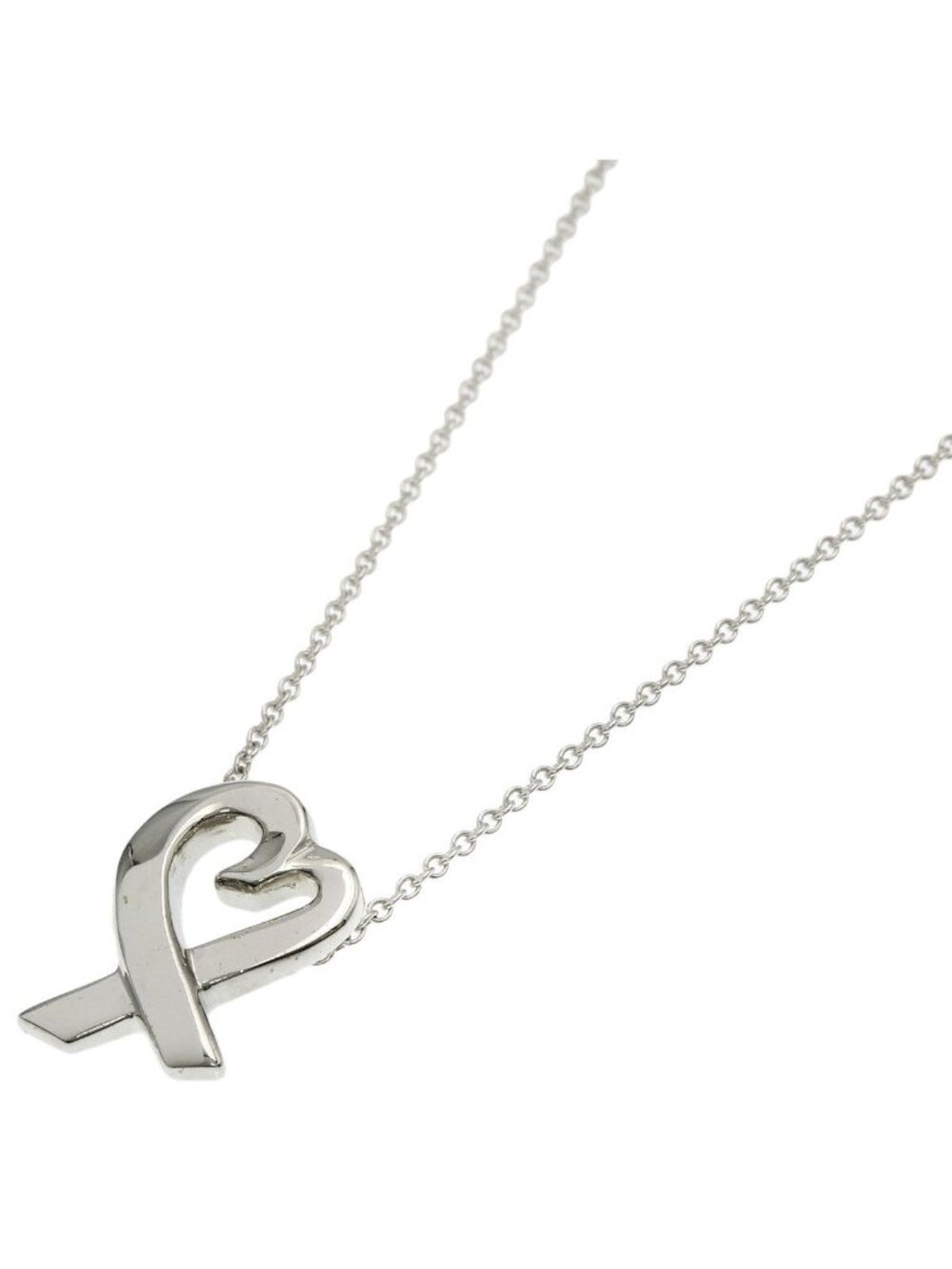 Tiffany & Co Loving Heart Necklace Silver